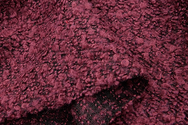 ファンシーヤーンウォームニット（ワイン）