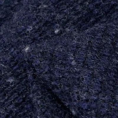 厚手ネップウール混ニット（ダークネイビー）表面感><br clear=