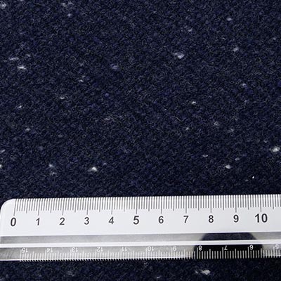 厚手ネップウール混ニット（ダークネイビー）サイズ