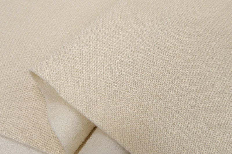 裏起毛厚手ウールニット（クリーム）