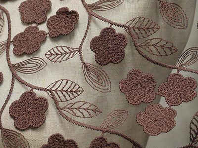 Pe刺繍レース(ダークブラウン) メイン