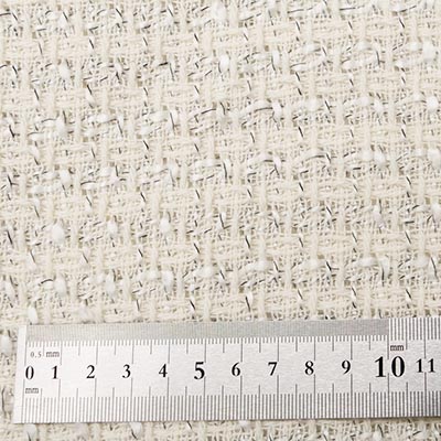 エアリーファンシーツイード(オフホワイト)サイズ